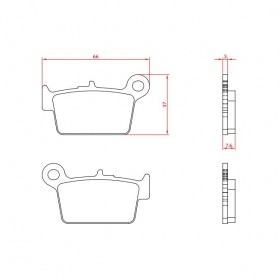 Тормозные накладки заднего тормоза Stage6 Sport Beta RR