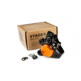 Front Brake Caliper CNC aluminium Stage6 Minarelli / Piaggio / Peugeot black