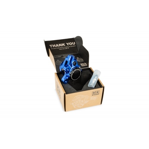 Front Brake Caliper CNC aluminium Stage6 Minarelli / Piaggio / Peugeot blue Front Brake Caliper CNC aluminium Stage6 Minarelli / Piaggio / Peugeot blue