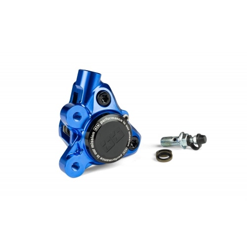 Front Brake Caliper CNC aluminium Stage6 Minarelli / Piaggio / Peugeot blue Front Brake Caliper CNC aluminium Stage6 Minarelli / Piaggio / Peugeot blue