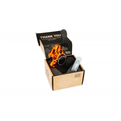 Front Brake Caliper CNC aluminium Stage6 Minarelli / Piaggio / Peugeot orange Front Brake Caliper CNC aluminium Stage6 Minarelli / Piaggio / Peugeot orange