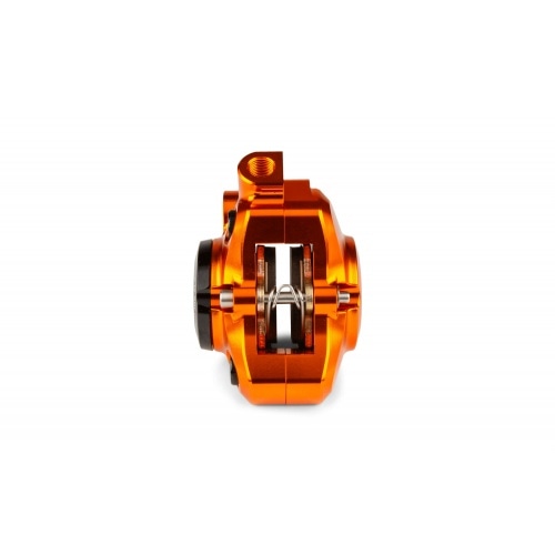Front Brake Caliper CNC aluminium Stage6 Minarelli / Piaggio / Peugeot orange Front Brake Caliper CNC aluminium Stage6 Minarelli / Piaggio / Peugeot orange