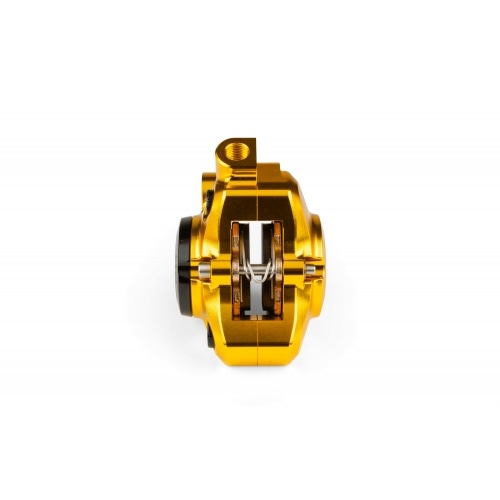 Front Brake Caliper CNC aluminium Stage6 Minarelli / Piaggio / Peugeot gold Front Brake Caliper CNC aluminium Stage6 Minarelli / Piaggio / Peugeot gold