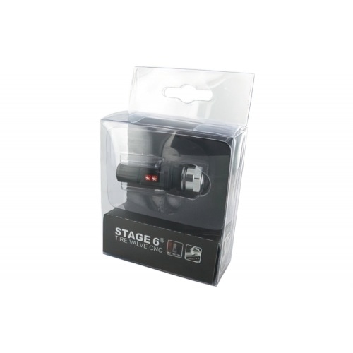 Stage6 Tire Valve CNC straight black Stage6 Tire Valve CNC straight black