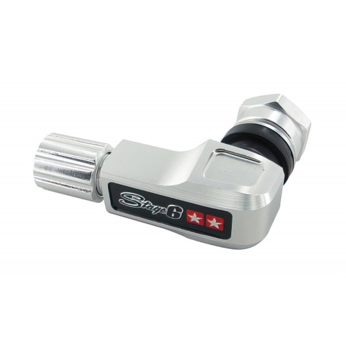 Riepu vārsts Stage6 CNC 90 grādu leņķa hroms Riepu vārsts Stage6 CNC 90 grādu leņķa hroms