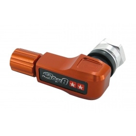 Tire Valve Stage6 CNC 90 degree angle orange