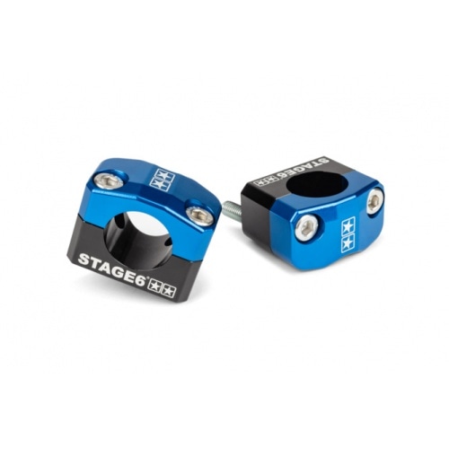 Handlebar Clamp / Bracket Stage6 28,6mm blue Handlebar Clamp / Bracket Stage6 28,6mm blue