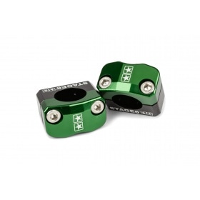 Stūres skavas / kronšteini Stage6 28,6mm zaļš