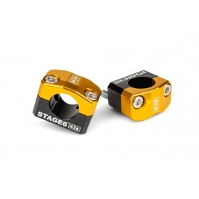 Stūres skavas / kronšteini Stage6 28,6mm dzelteni