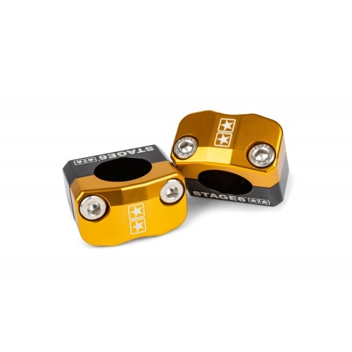 Stūres skavas / kronšteini Stage6 28,6mm dzelteni Stūres skavas / kronšteini Stage6 28,6mm dzelteni