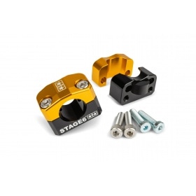 Stūres skavas / kronšteini Stage6 28,6mm dzelteni