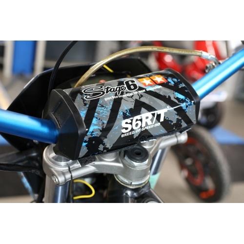 MX stūres stūre + paliktnis Stage6 d.28.6mm zils MX stūres stūre + paliktnis Stage6 d.28.6mm zils