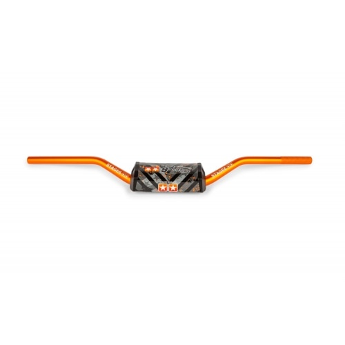 MX stūres stūre + uzliktnis Stage6 d.28.6mm oranžā krāsā MX stūres stūre + uzliktnis Stage6 d.28.6mm oranžā krāsā
