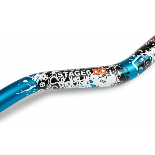 MX stūres Stage6 Fatbar dizains 28,6mm zils MX stūres Stage6 Fatbar dizains 28,6mm zils