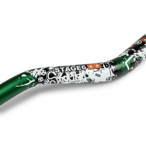 MX stūres Stage6 Fatbar dizains 28,6mm zaļš MX stūres Stage6 Fatbar dizains 28,6mm zaļš
