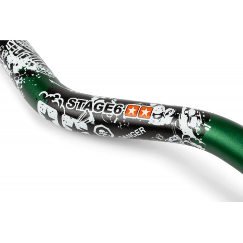 MX stūres Stage6 Fatbar dizains 28,6mm zaļš MX stūres Stage6 Fatbar dizains 28,6mm zaļš