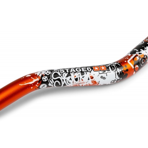 MX stūres Stage6 Fatbar dizains 28,6mm oranžs MX stūres Stage6 Fatbar dizains 28,6mm oranžs