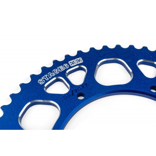 Rear Sprocket 53 teeth - 420 Stage6 aluminium CNC Aprilia SX 50 Rear Sprocket 53 teeth - 420 Stage6 aluminium CNC Aprilia SX 50