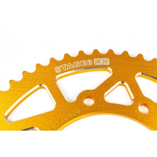 Aizmugurējais cilindrs 53 zobi - 420 Stage6 alumīnija CNC melns Derbi DRD Pro Aizmugurējais cilindrs 53 zobi - 420 Stage6 alumīnija CNC melns Derbi DRD Pro