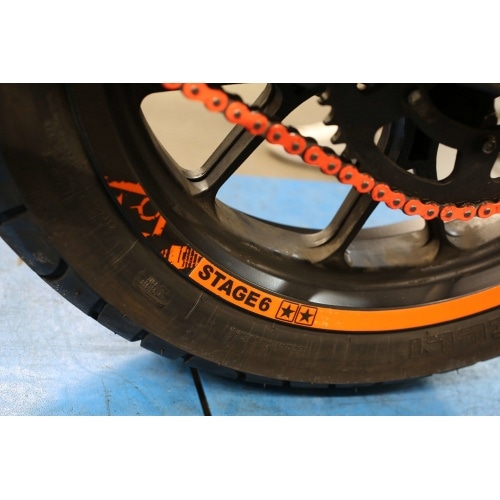 Ķēdes komplekts 13x53 - 420 Stage6 alumīnija CNC oranžs Peugeot / Rieju Ķēdes komplekts 13x53 - 420 Stage6 alumīnija CNC oranžs Peugeot / Rieju