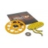 Ķēdes komplekts 13x53 - 420 Stage6 alumīnija CNC dzeltens Peugeot / Rieju Ķēdes komplekts 13x53 - 420 Stage6 alumīnija CNC dzeltens Peugeot / Rieju