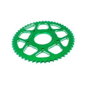 Ķēdes komplekts 14x53 - 420 Stage6 alumīnija CNC zaļš Peugeot / Rieju