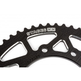 Ķēdes komplekts 13x53 - 420 Stage6 alumīnija CNC Black Derbi DRD Pro