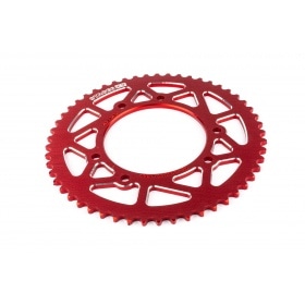 Ķēdes komplekts 13x53 - 420 Stage6 alumīnija CNC sarkans Derbi DRD Pro