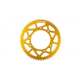 Ķēdes komplekts 13x53 - 420 Stage6 alumīnija CNC dzeltens Derbi DRD Pro