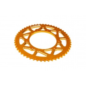 Ķēdes komplekts 13x53 - 420 Stage6 alumīnija CNC dzeltens Derbi Senda X-treme