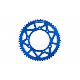 Ķēdes komplekts 14x53 - 420 Stage6 alumīnija CNC zils Derbi Senda X-treme