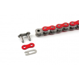 Ķēdes komplekts 14x53 - 420 Stage6 alumīnija CNC sarkans Derbi Senda X-treme