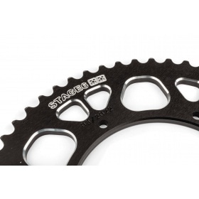 Ķēdes komplekts 13x53 - 420 Stage6 alumīnija CNC melns Aprilia SX 50