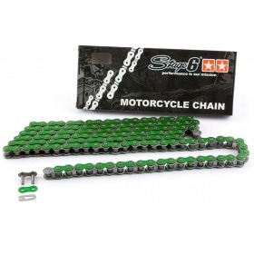 Ķēdes komplekts 13x53 - 420 Stage6 alumīnija CNC zaļš Aprilia SX 50