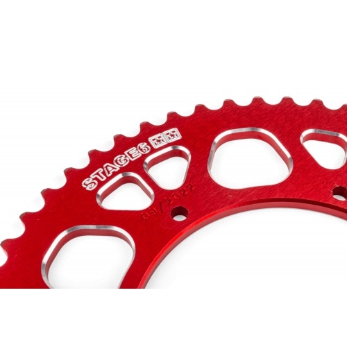 Ķēdes komplekts 14x53 - 420 Stage6 alumīnija CNC sarkans Aprilia SX 50 Ķēdes komplekts 14x53 - 420 Stage6 alumīnija CNC sarkans Aprilia SX 50