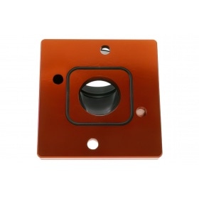 Впускной коллектор + проставка Stage6 R/T короткий прямой 28-26 мм Minarelli (Yamaha Aerox) оранжевый