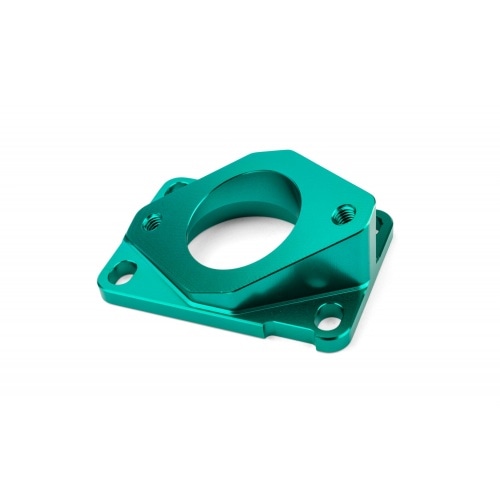 Intake Manifold AM6 / Derbi Stage6 High Flow MK2 34mm turquoise Intake Manifold AM6 / Derbi Stage6 High Flow MK2 34mm turquoise