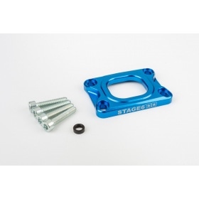 Base Plate intake manifold Stage6 360° AM6 / Derbi blue