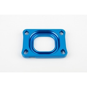 Base Plate intake manifold Stage6 360° AM6 / Derbi blue