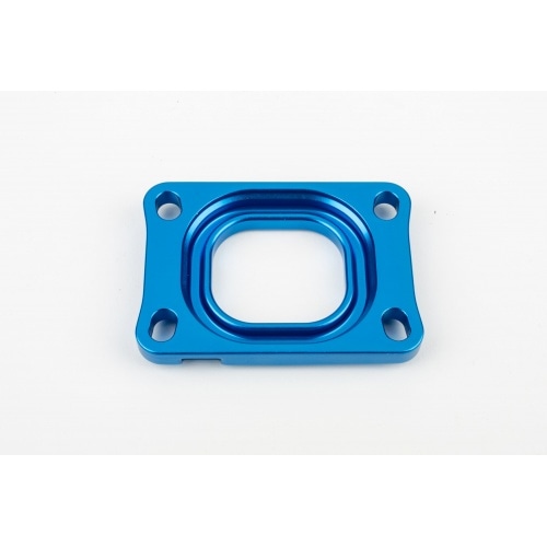 Base Plate intake manifold Stage6 360° AM6 / Derbi blue Base Plate intake manifold Stage6 360° AM6 / Derbi blue