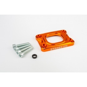 Base Plate intake manifold Stage6 360° AM6 / Derbi orange