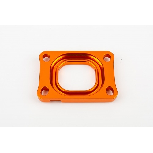 Base Plate intake manifold Stage6 360° AM6 / Derbi orange Base Plate intake manifold Stage6 360° AM6 / Derbi orange