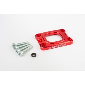 Base Plate intake manifold Stage6 360° AM6 / Derbi red