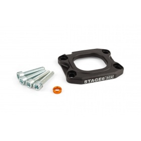 Base Plate intake manifold Stage6 360° 40mm AM6 / Derbi black