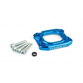 Base Plate intake manifold Stage6 360° d.40mm AM6 / Derbi blue