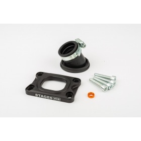 Intake Manifold Stage6 360° AM6 / Derbi black for CP Evolution