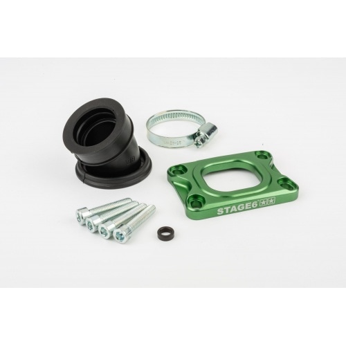 Intake Manifold Stage6 360° AM6 / Derbi green for Mikuni TM24 Intake Manifold Stage6 360° AM6 / Derbi green for Mikuni TM24
