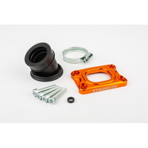 Intake Manifold Stage6 360° AM6 / Derbi orange for Mikuni TM24 Intake Manifold Stage6 360° AM6 / Derbi orange for Mikuni TM24