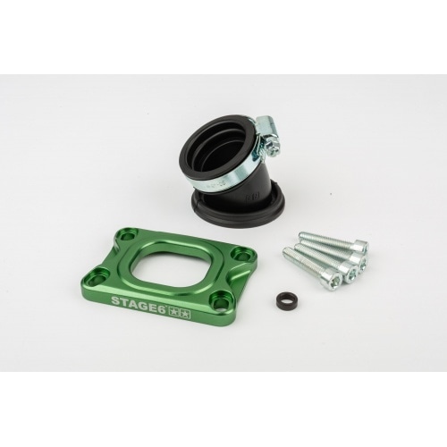 Intake Manifold Stage6 360° AM6 / Derbi green for PWK 19 - 28mm Intake Manifold Stage6 360° AM6 / Derbi green for PWK 19 - 28mm