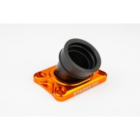 Intake Manifold Stage6 360° AM6 / Derbi orange for PWK 19 - 28mm